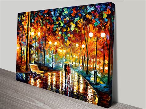 rain-rustle-leonid-afremov-canvas-art-print - Canvas Prints Australia