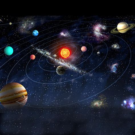 Solar System Digital Art by Gina Dsgn - Pixels