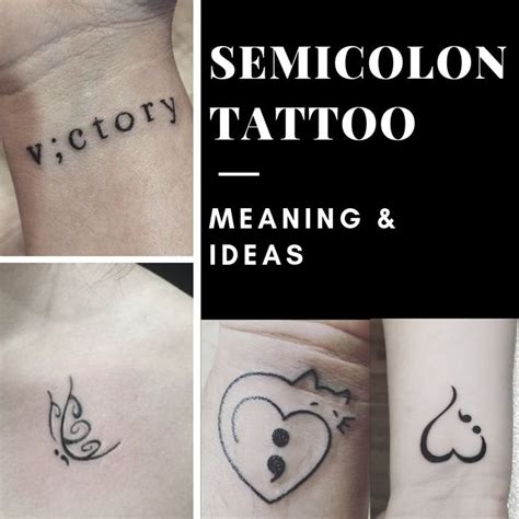 Semicolon Tattoo Meaning, Ideas, and Pictures - TatRing