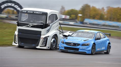 Volvo Trucks pits 2,400-hp race truck against WTCC race car