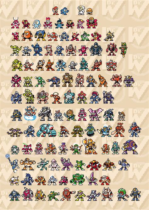 Mega Man Sprites 8-Bit by abonny on DeviantArt