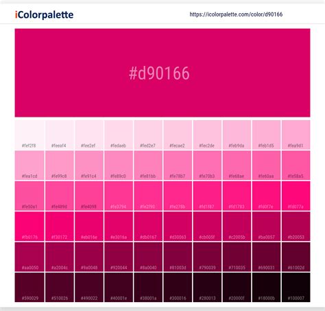 Hex Color Code #d90166 | Dark hot pink color information | Hsl | Rgb | Pantone