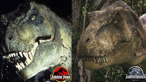 Jurassic park trex vs jurassic world trex | Jurassic Park | Know Your Meme