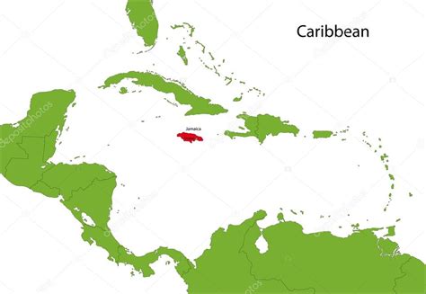 Jamaica Mapa Fronteira