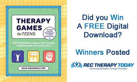 Did You Win Therapy Games for Teens — Digital Download? | Rec Therapy Today®