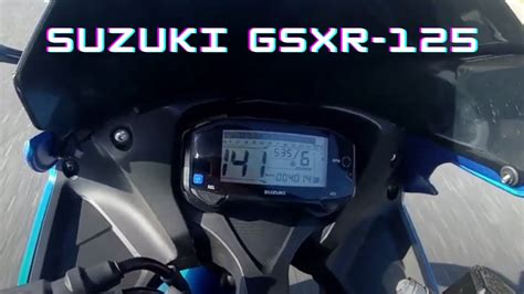 Suzuki GSX-R125 Top speed Vmax - YouTube