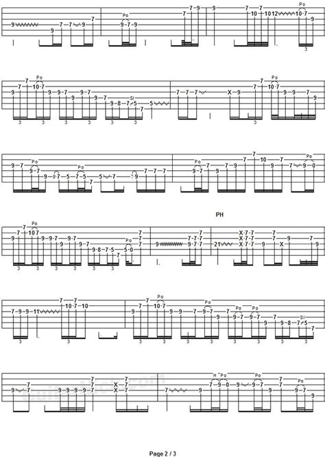 Comfortably Numb - guitar solo tab 2 | Guitar tabs, Comfortably numb ...