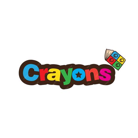 Logo de crayons, logo préscolaire pour enfants | Vecteur Premium