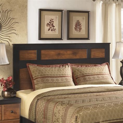 Ashley Aimwell Wood Full Queen Panel Headboard in Brown - B136-57