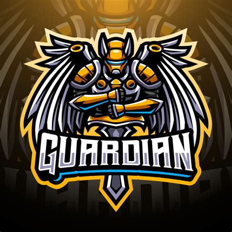 Guardian esports mascot logo design 2596989 Vector Art at Vecteezy