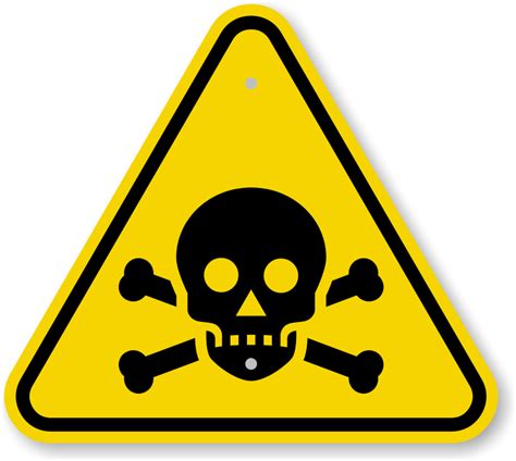 ISO Toxic/Poison Warning Sign Symbol - Fast & Free Shipping, SKU: IS-2041 - MySafetySign.com