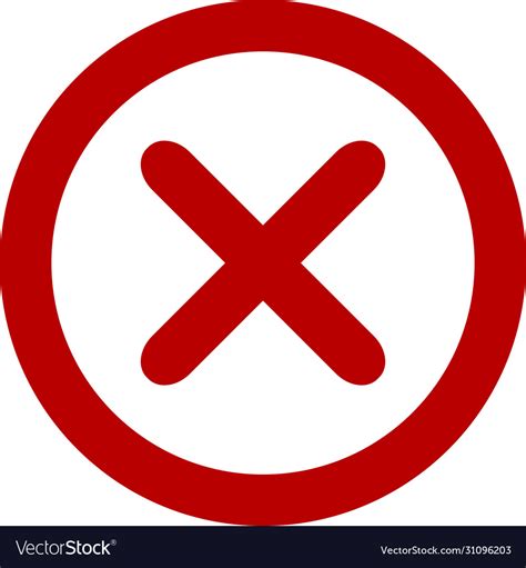 Wrong icon Royalty Free Vector Image - VectorStock