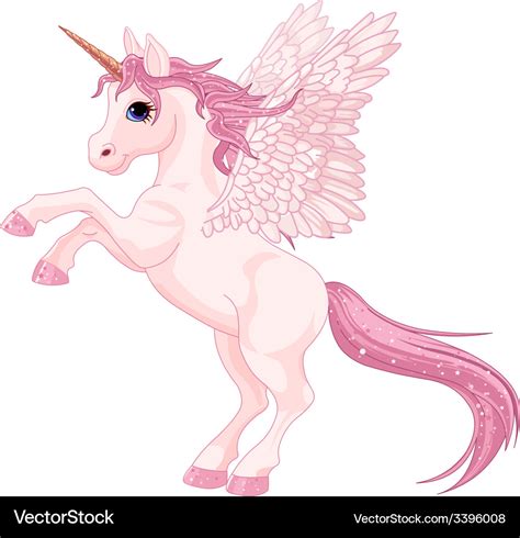 Unicorn pegasus Royalty Free Vector Image - VectorStock