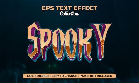 Premium Vector | Spooky text effect