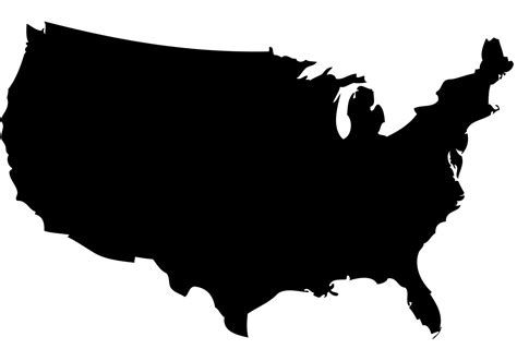 United States Outline Vector - ClipArt Best