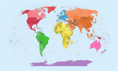 Gallery For > World Map Continents For Kids