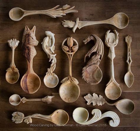 Intricately Hard-Carved Wooden Spoons Pay Homage to Nature with Decorative Handles