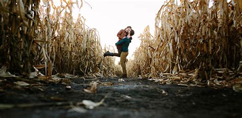 Edmonton Corn Maze Engagement Shoot. Alison & Scott.