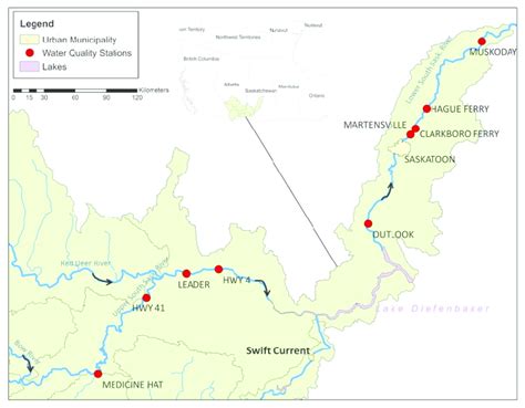 Map of South Saskatchewan River Basin. | Download Scientific Diagram