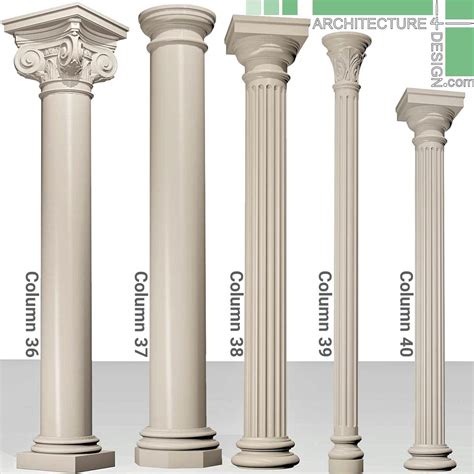 3D models of classical columns for 3ds Max - Architecture for Design