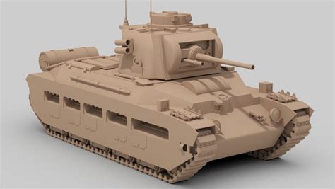 British matilda 2 tank 3D model - TurboSquid 1704484