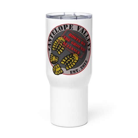 Travel mug with a handle – Boots on the ground Alliance