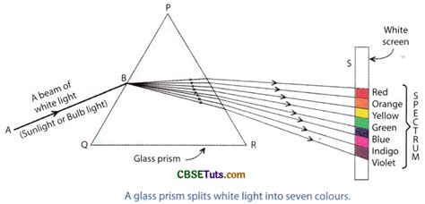 Dispersion of White Light by a Glass Prism and Making of White Light - CBSE Tuts