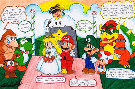 Mario and Peach-THE WEDDING by NatSilva on DeviantArt