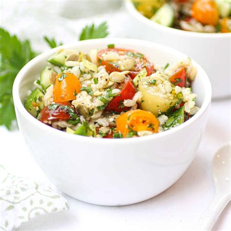 Brown Rice Salad - The Well Fed Yogi