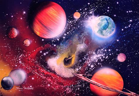 Nebula Guards Painting by Tony Vegas - Fine Art America