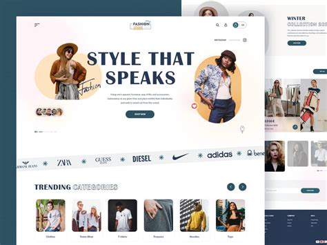 Fashion Landing Page Design | UI4Free