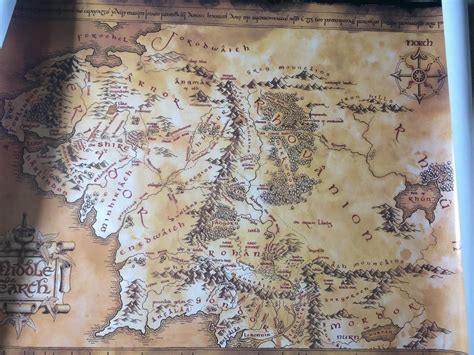 The Map of Middle Earth : lotr