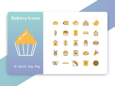 Bakery Icon Set by memed nur on Dribbble