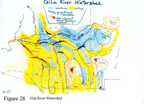 Gila River Watershed Map