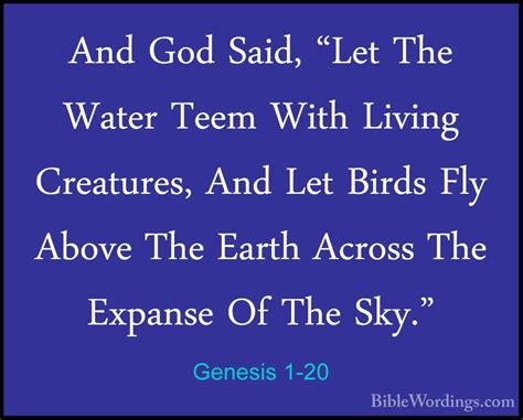 Genesis 1 - Holy Bible English - BibleWordings.com