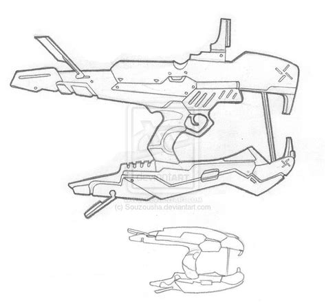 Halo Energy Sword Blueprints Sketch Coloring Page