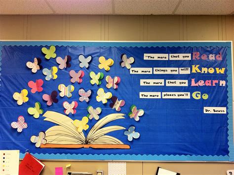 Spring Library Bulletin Board