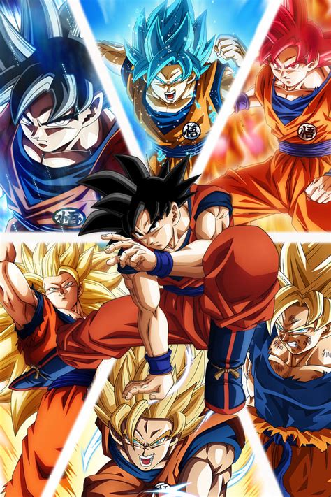 Dragon Ball Z Super Poster Goku From Ssj To Ultra Poster | The Best Porn Website