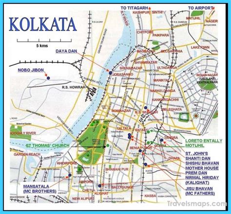 Map of Kolkata - TravelsMaps.Com