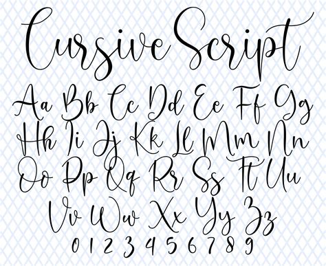 Cursive Font Wedding Font Cursive Letters Font Invite Font - Etsy | Cursive letters font ...