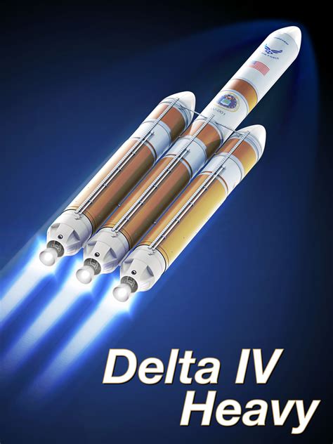 3d model delta iv heavy rocket