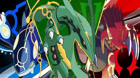 Primal Groudon And Kyogre And Mega Rayquaza