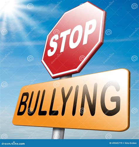 Stop bullying stock illustration. Illustration of harassment - 49545779