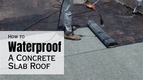 How to Waterproof a Concrete Slab Roof using Bitumen Waterproof ...