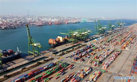 Tianjin Port sets new record of 18.35 million TEU for container throughput in 2020 - Global Times