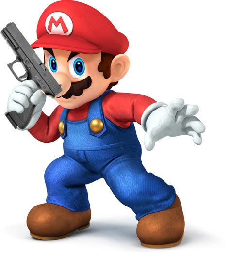 Mario with a gun by thatsmashguy on DeviantArt