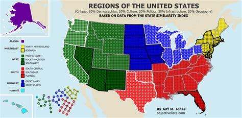 Regions Map Of The Usa