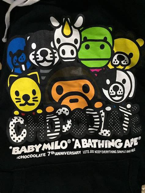 Bape Bape X Black Chocolate Baby Milo Hoodie | Grailed