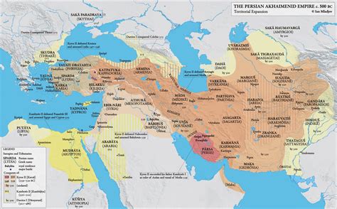 Map of the Achaemenid Empire