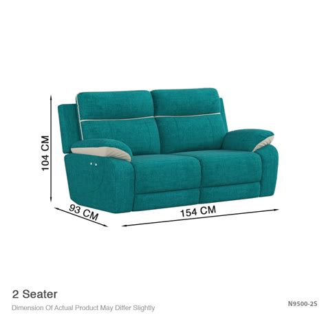 Mono Fabric 2 Seater Recliner Sofa – Sofaandbed.sg